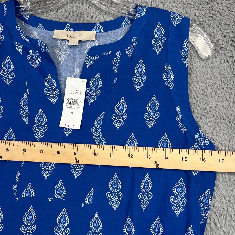 New Anne Taylor Loft Belted Top Sleeveless Size small - Picture 8 of 11